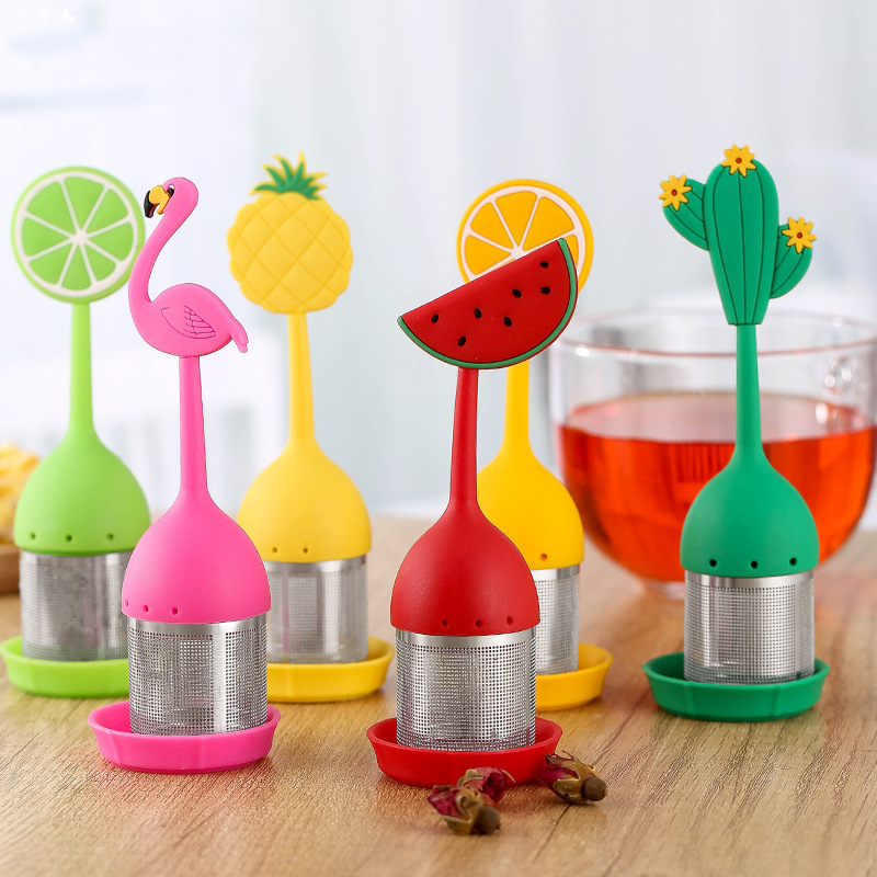 Lemon Tea Coffee - Silicone Handle Tea Infuser Stainless Steel