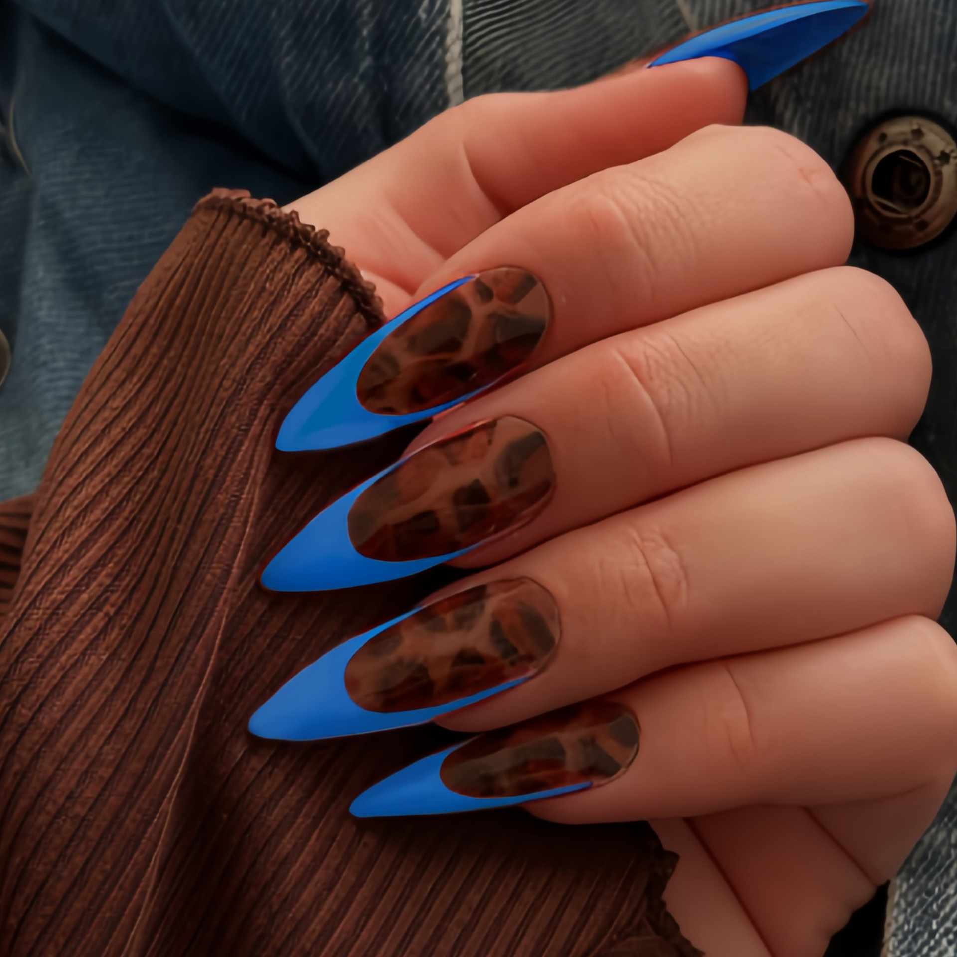 Medium fake nails coffee brown - French Press Coffee & Tea recensione e prezzo