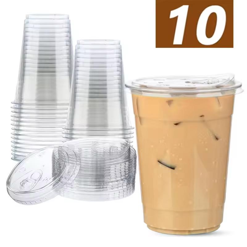 10pc Disposable PET Plastic Cu - Lemon Tea Coffee recensione e prezzo