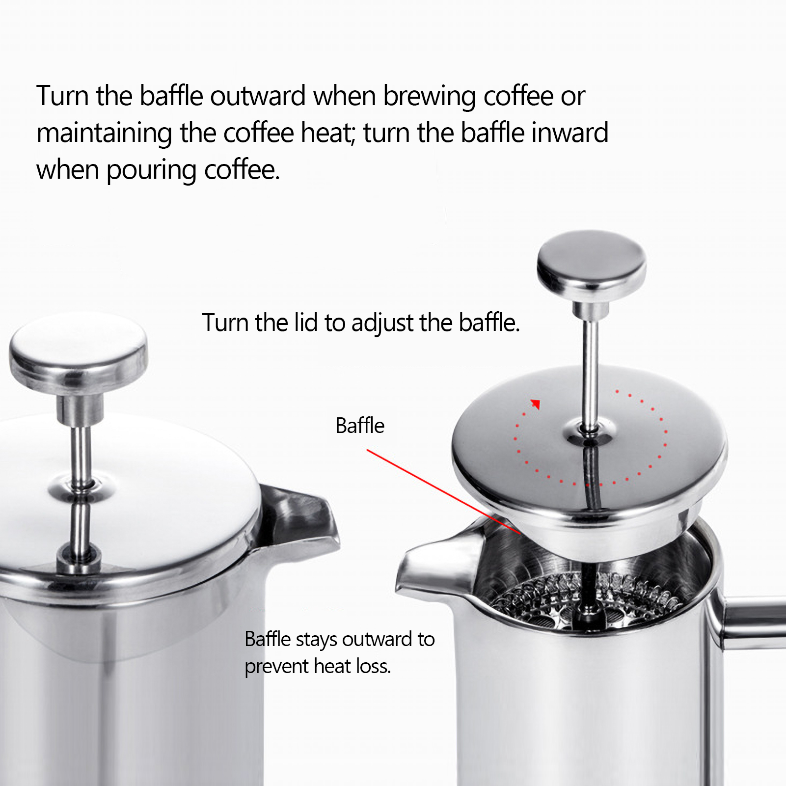 350ml/800ml/1000ml French Pres - French Press Coffee & Tea recensione e prezzo