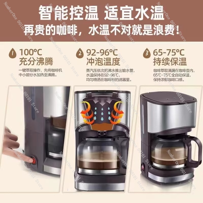 Compact Home Drip Coffee Maker - Coffee Tea Maker Combo recensione e prezzo