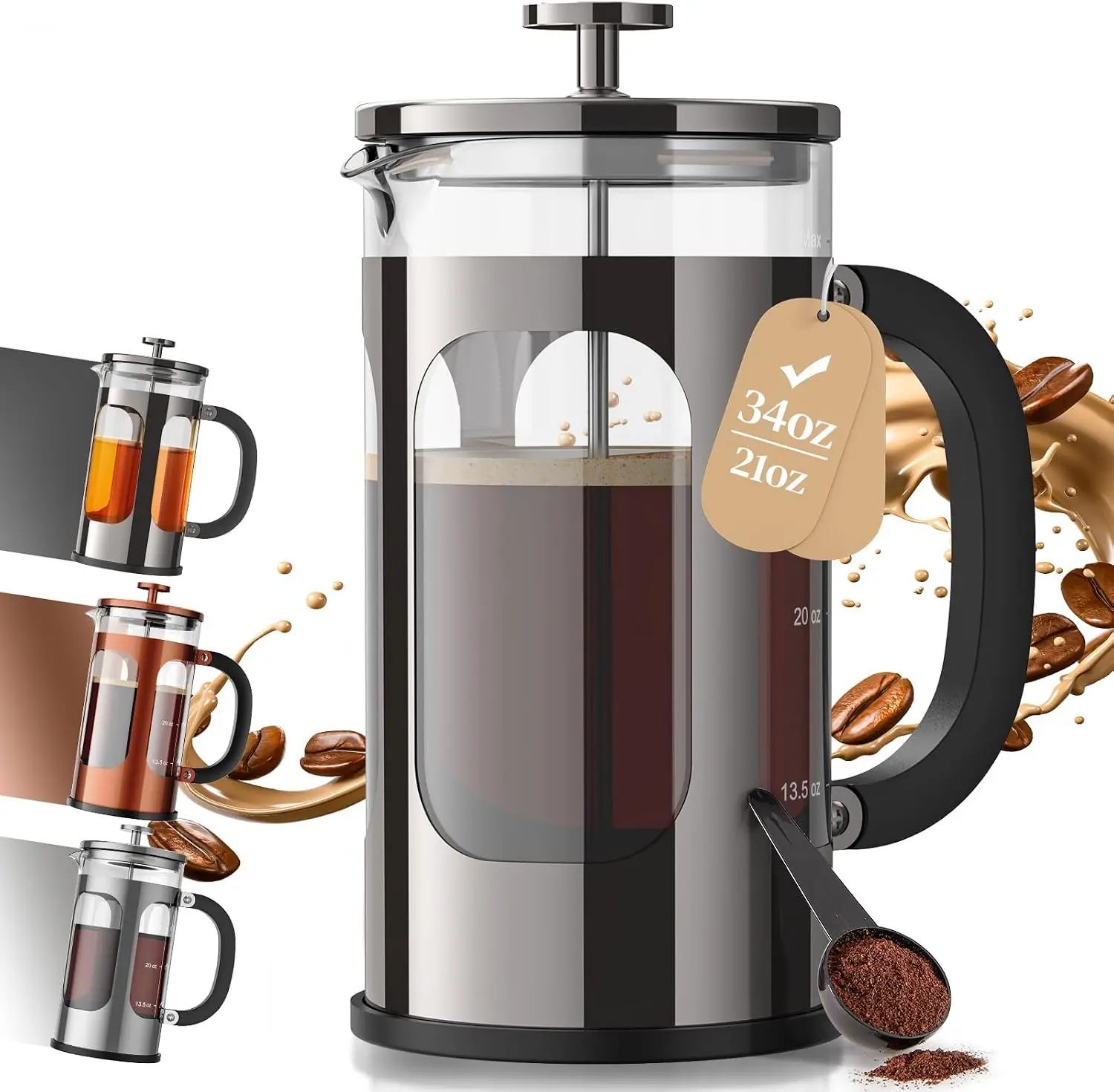 French Press Coffee Maker 34oz - French Press Coffee & Tea recensione e prezzo
