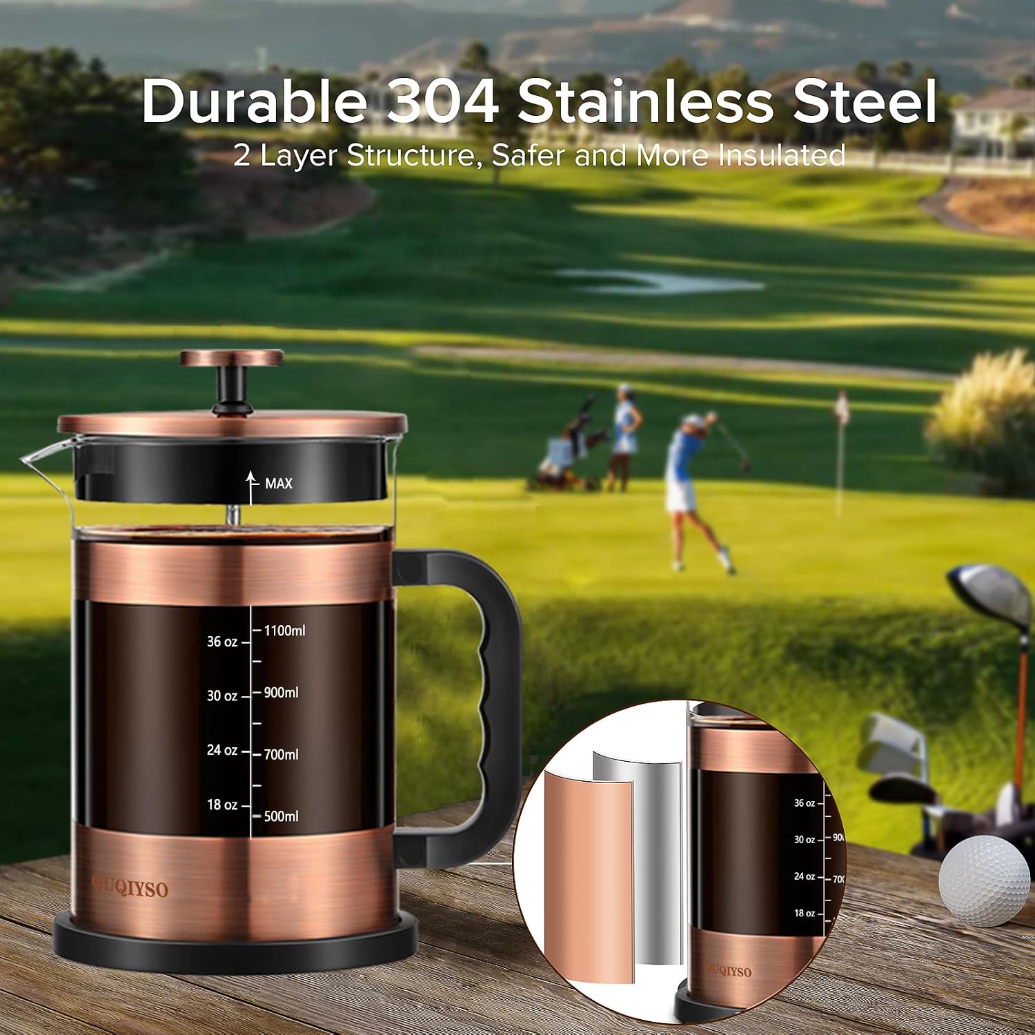 51oz French Press Coffee Maker - French Press Coffee & Tea recensione e prezzo