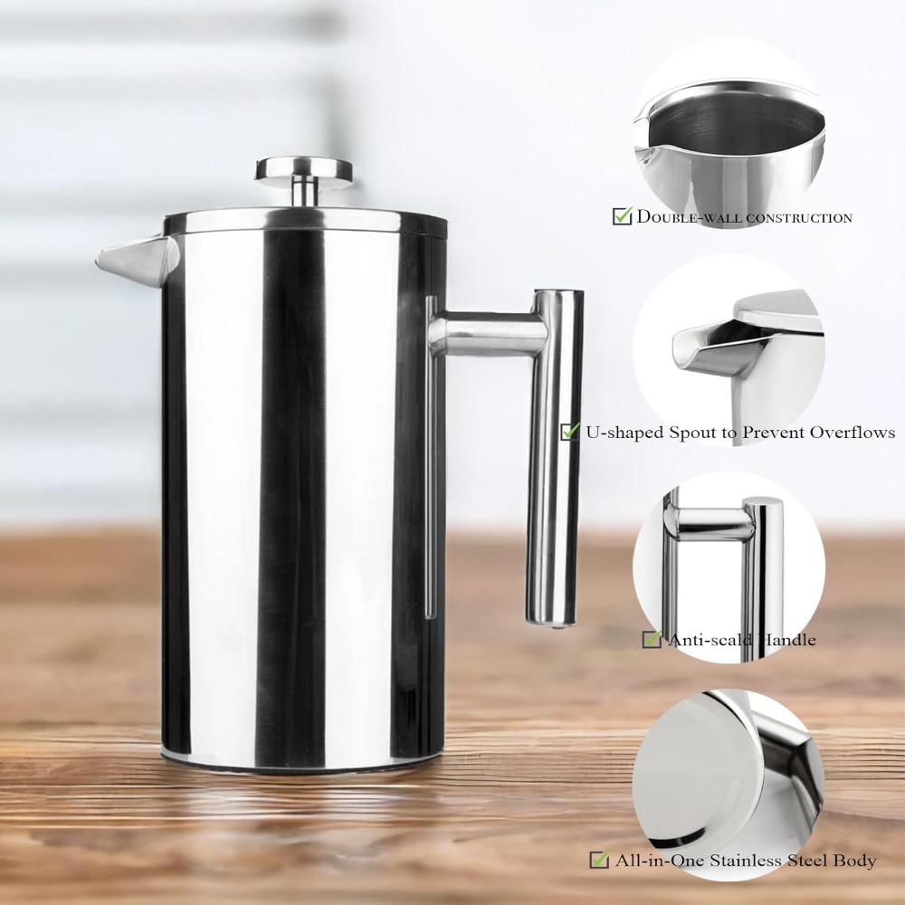 French Press Coffee Maker, 304 - French Press Coffee & Tea recensione e prezzo