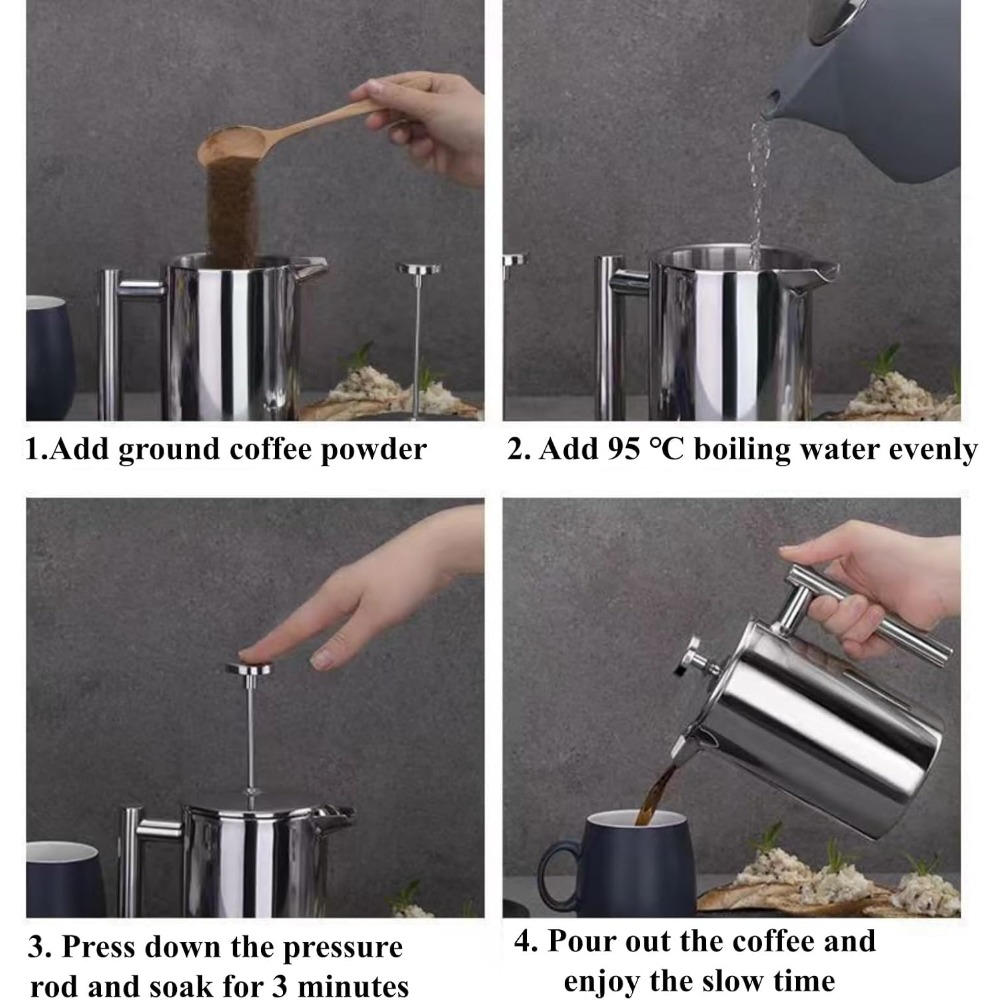 French Press Coffee Maker, 304 - French Press Coffee & Tea recensione e prezzo