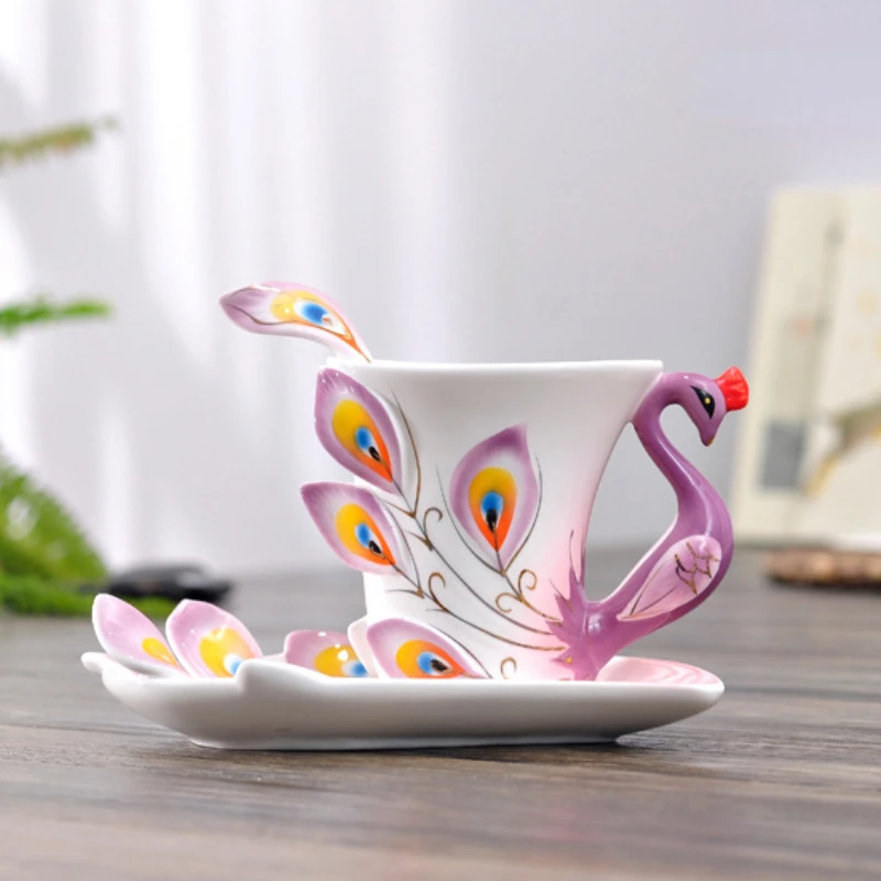 Ceramics Peacock Coffee Mug Cu - Coffee Tea Difference recensione e prezzo