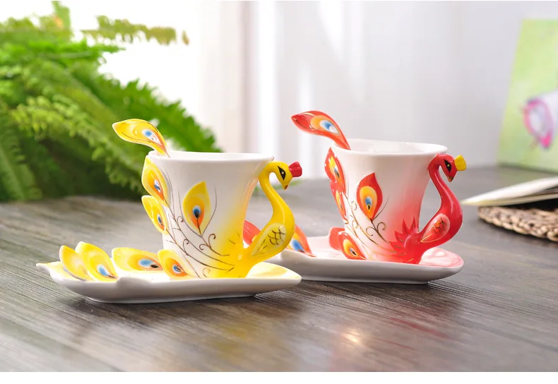 Ceramics Peacock Coffee Mug Cu - Coffee Tea Difference recensione e prezzo