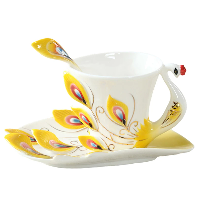 Ceramics Peacock Coffee Mug Cu - Coffee Tea Difference recensione e prezzo