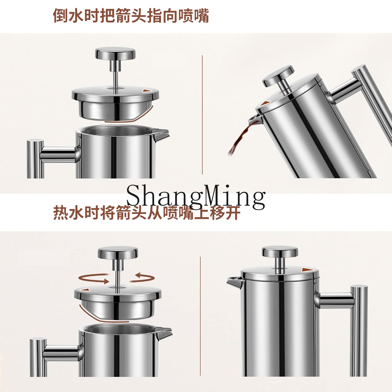 DSA stainless steel French pre - French Press Coffee & Tea recensione e prezzo