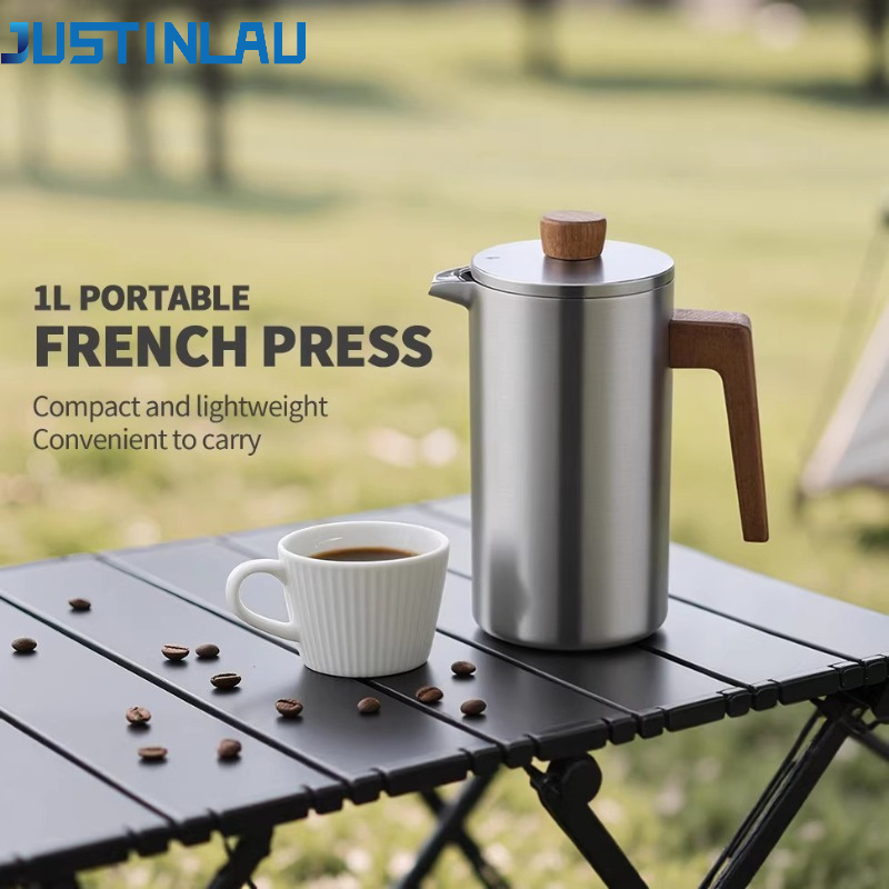 JUSTINLAU 1000ml Stainless Ste - French Press Coffee & Tea recensione e prezzo
