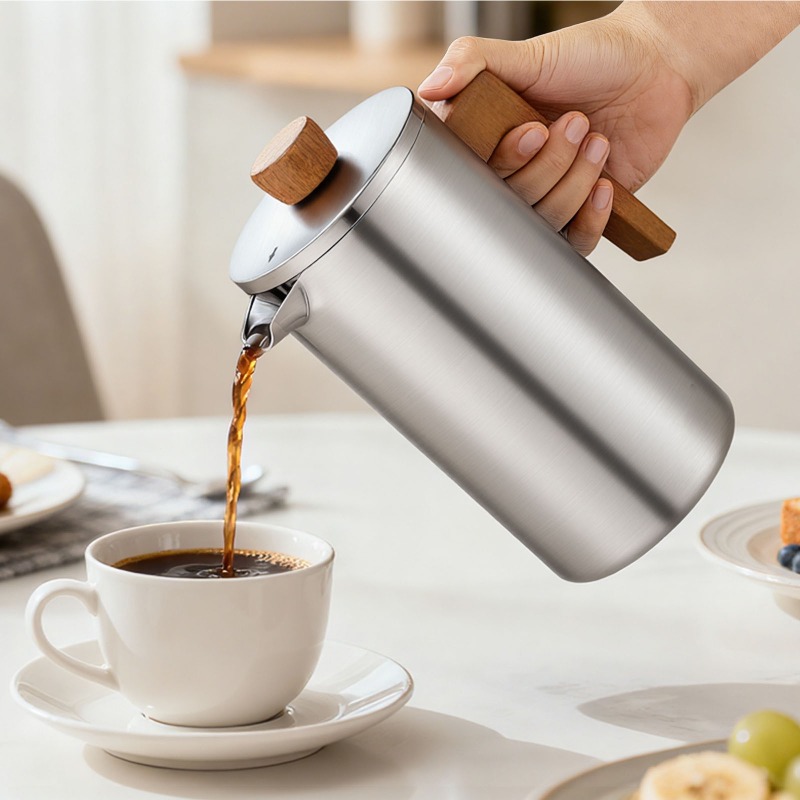 JUSTINLAU 1000ml Stainless Ste - French Press Coffee & Tea recensione e prezzo