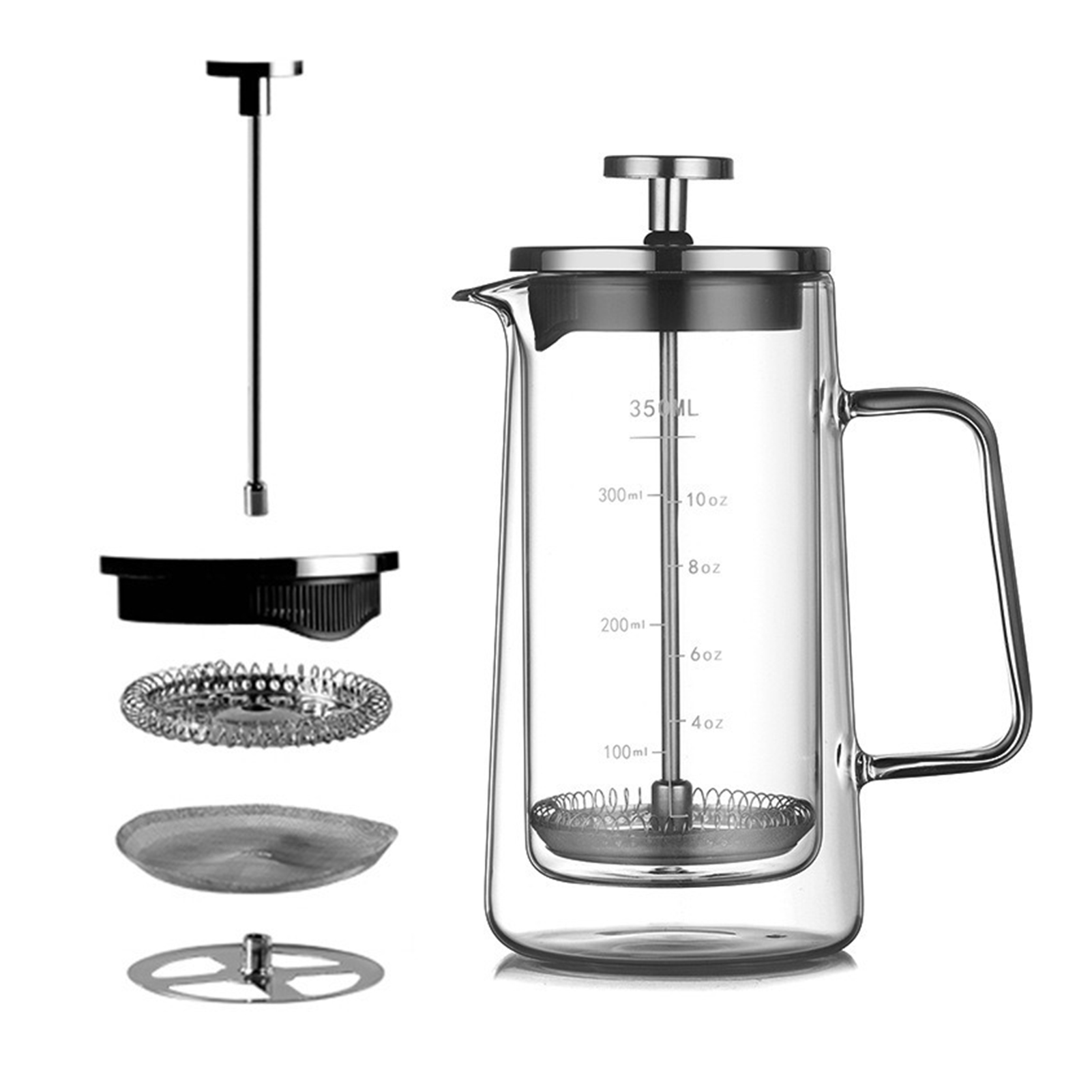 Double Layers French Press Pot - French Press Coffee & Tea recensione e prezzo