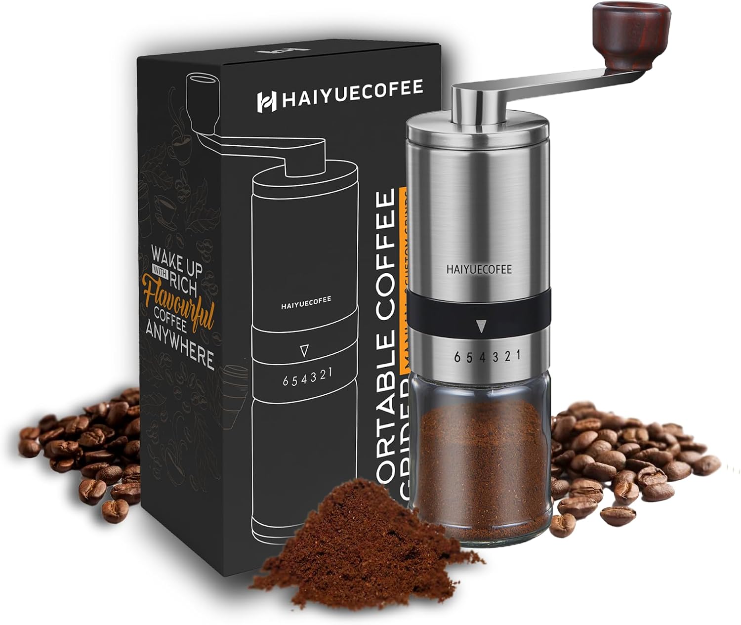 Manual Coffee Grinder with 6 A - French Press Coffee & Tea recensione e prezzo