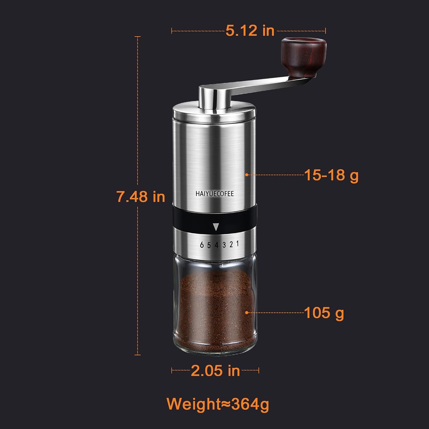 Manual Coffee Grinder with 6 A - French Press Coffee & Tea recensione e prezzo