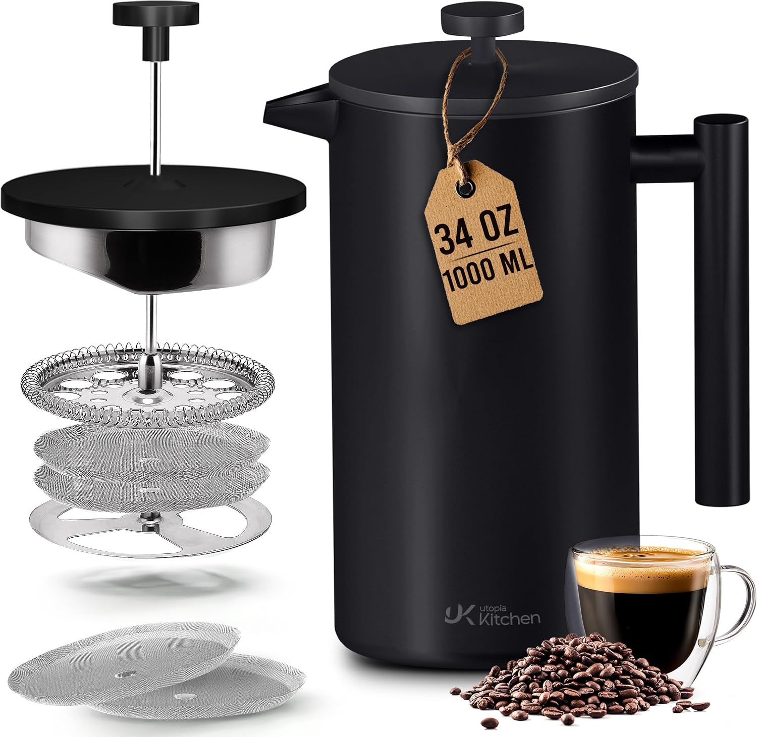 Double Wall Insulated French P - French Press Coffee & Tea recensione e prezzo