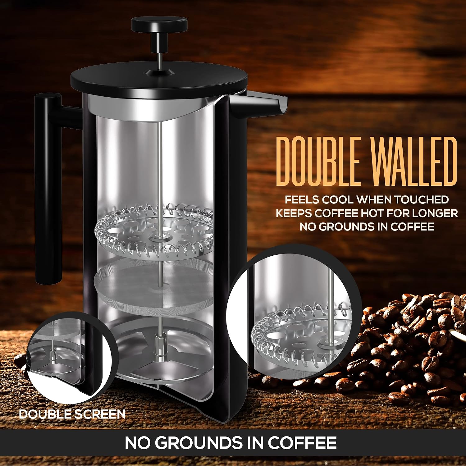 Double Wall Insulated French P - French Press Coffee & Tea recensione e prezzo