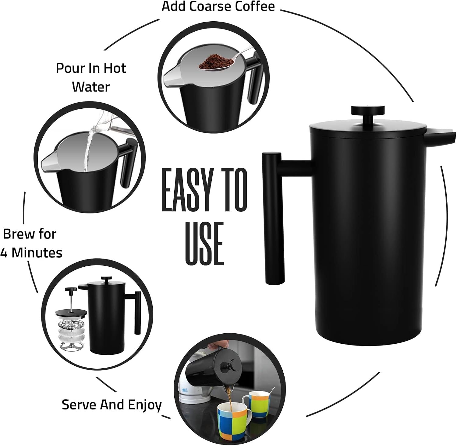 Double Wall Insulated French P - French Press Coffee & Tea recensione e prezzo